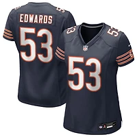 T.J. Edwards Women's Nike Navy Chicago Bears Custom Game Jersey