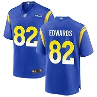 Tru Edwards Men's Nike Royal Los Angeles Rams Custom Game Jersey