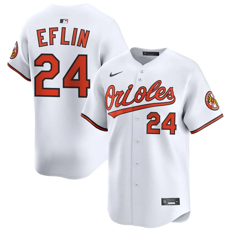Zach Eflin Men's Nike White Baltimore Orioles Home Limited Custom Jersey