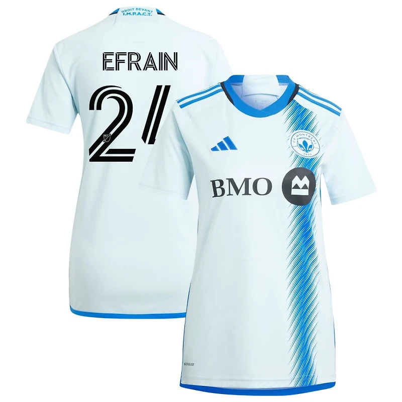 Efrain Morales Efrain Women's adidas Light Blue CF Montreal 2024 La Main Replica Custom Jersey
