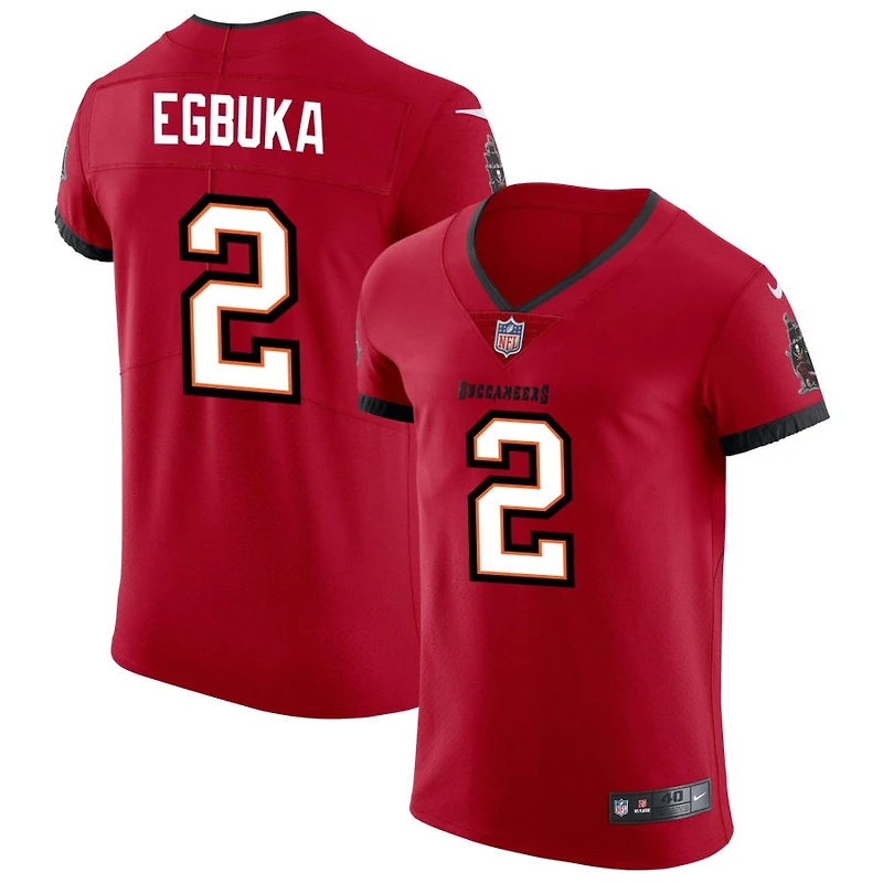Emeka Egbuka Men's Nike Red Tampa Bay Buccaneers Vapor Elite Custom Jersey