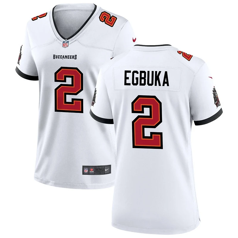 Emeka Egbuka Women's Nike Tampa Bay Buccaneers White Custom Game Jersey