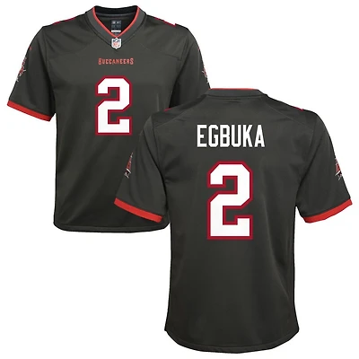 Emeka Egbuka Youth Nike Pewter Tampa Bay Buccaneers Alternate Custom Game Jersey