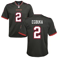 Emeka Egbuka Youth Nike Pewter Tampa Bay Buccaneers Alternate Custom Game Jersey