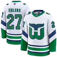 Nikolaj Ehlers Men's Fanatics White Carolina Hurricanes Throwback Premium Custom Jersey