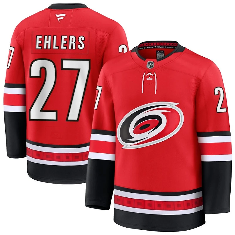 Nikolaj Ehlers Men's Fanatics Red Carolina Hurricanes Alternate Premium Custom Jersey