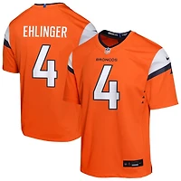 Sam Ehlinger Youth Nike  Orange Denver Broncos Mile High Collection Custom Game Jersey