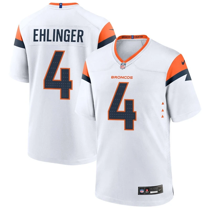 Sam Ehlinger Men's Nike  White Denver Broncos Mile High Collection Custom Game Jersey