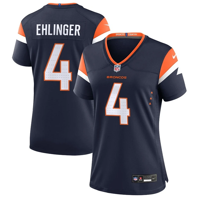Sam Ehlinger Women's Nike  Navy Denver Broncos Alternate Mile High Collection Custom Game Jersey