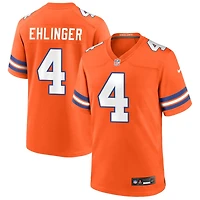 Sam Ehlinger Men's Nike Orange Denver Broncos Mile High Collection 1977 Throwback Custom Game Jersey