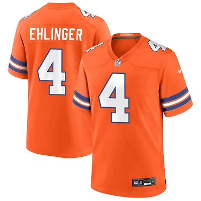 Sam Ehlinger Men's Nike Orange Denver Broncos Mile High Collection 1977 Throwback Custom Game Jersey