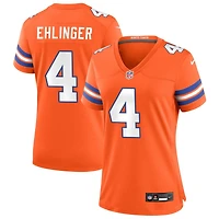 Sam Ehlinger Women's Nike Orange Denver Broncos Mile High Collection 1977 Throwback Custom Game Jersey