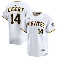 Brandon Eisert Men's Nike White Pittsburgh Pirates Home Limited Custom Jersey