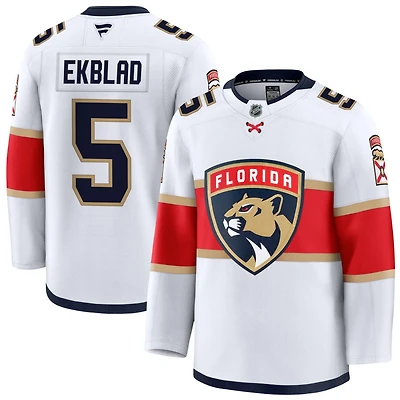Aaron Ekblad Men's Fanatics White Florida Panthers Away Premium Custom Jersey