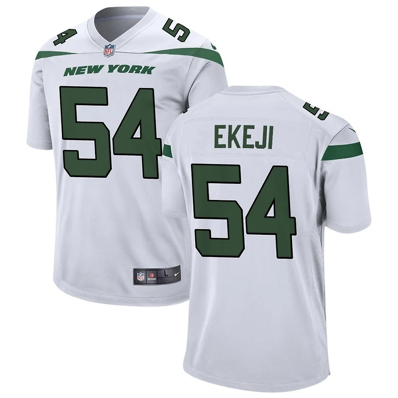Paschal Ekeji Men's Nike White New York Jets Custom Game Jersey