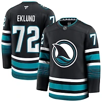 William Eklund Men's Fanatics Black San Jose Sharks Alternate Premium Custom Jersey