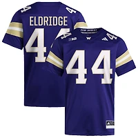 Kade Eldridge Men's adidas  Purple Washington Huskies NIL Pick-A-Player Home Premier Football Jersey