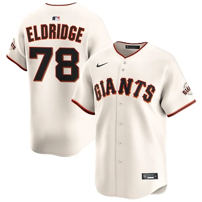 Bryce Eldridge Men's Nike Cream San Francisco Giants Home Limited Custom Jersey
