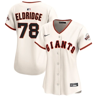Bryce Eldridge Women's Nike  Cream San Francisco Giants Home Limited Custom Jersey