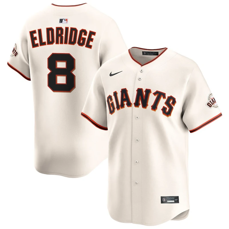 Bryce Eldridge Men's Nike Cream San Francisco Giants Home Limited Custom Jersey