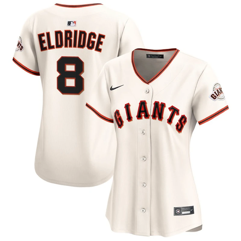 Bryce Eldridge Women's Nike Cream San Francisco Giants Home Limited Custom Jersey