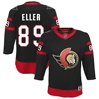 Lars Eller Youth Black Ottawa Senators Home Custom Premier Jersey