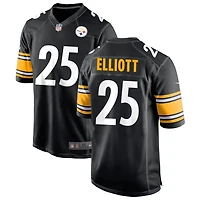 DeShon Elliott Men's Nike Black Pittsburgh Steelers Custom Game Jersey