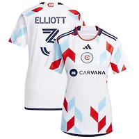 Jack Elliott Women's adidas  White Chicago Fire 2024 A Kit For All Replica Custom Jersey