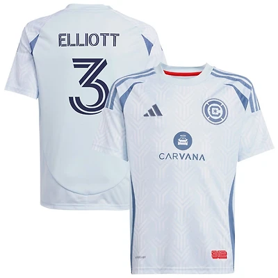 Jack Elliott Youth adidas Light Blue Chicago Fire 2025 The Municipal Kit Replica Custom Jersey