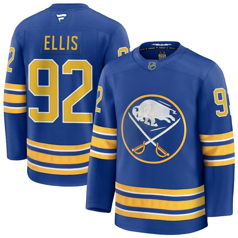 Colten Ellis Men's Fanatics Royal Buffalo Sabres Home Premium Custom Jersey
