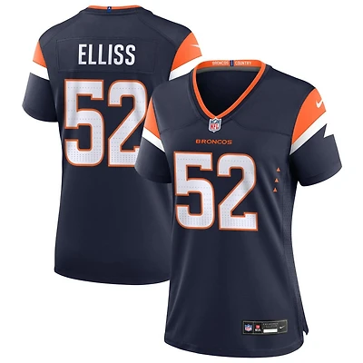 Jonah Elliss Women's Nike  Navy Denver Broncos Alternate Mile High Collection Custom Game Jersey