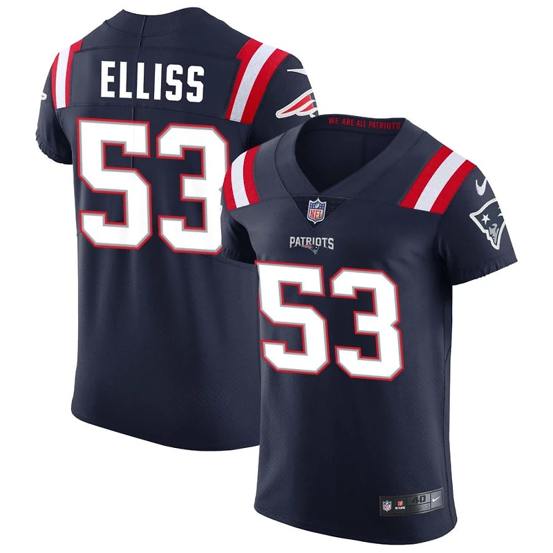 Christian Elliss Men's Nike Navy New England Patriots Vapor Elite Custom Jersey