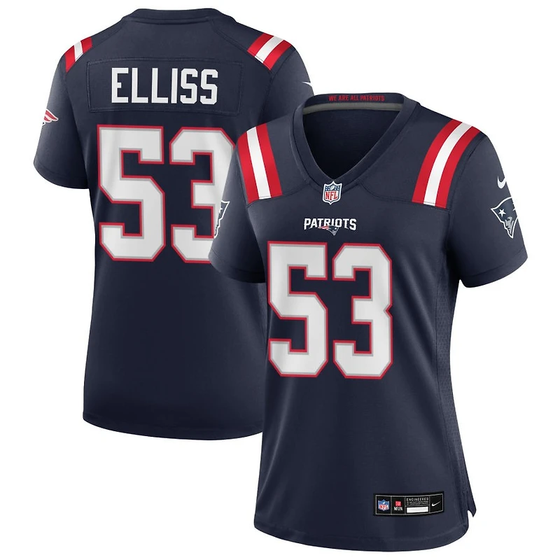 Christian Elliss Women's Nike Navy New England Patriots Custom Game Jersey