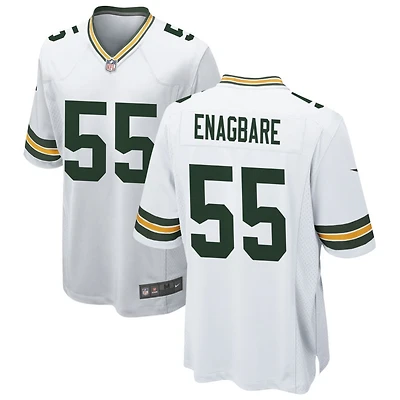 Kingsley Enagbare Men's Nike White Green Bay Packers Custom Game Jersey