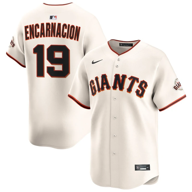 Jerar Encarnacion Men's Nike Cream San Francisco Giants Home Limited Custom Jersey