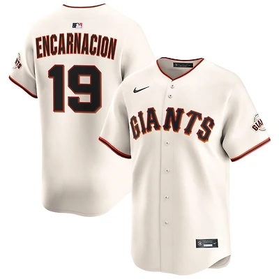 Jerar Encarnacion Men's Nike Cream San Francisco Giants Home Limited Custom Jersey