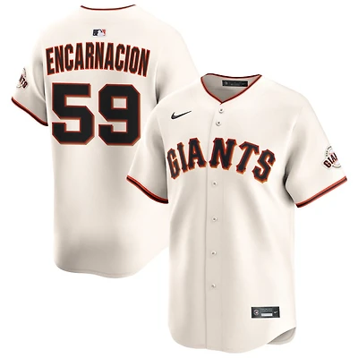 Jerar Encarnacion Men's Nike Cream San Francisco Giants Home Limited Custom Jersey