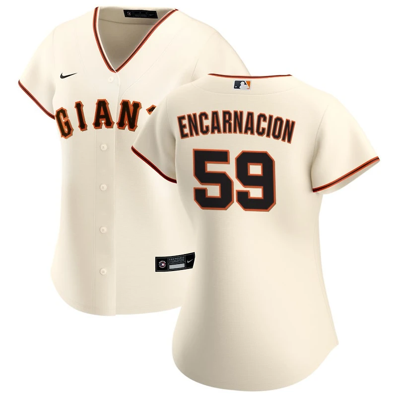 Jerar Encarnacion Women's Nike Cream San Francisco Giants Home Replica Custom Jersey