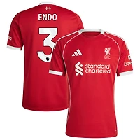 Wataru Endo Men's adidas  Red Liverpool 2025/26 Home Custom Replica Jersey