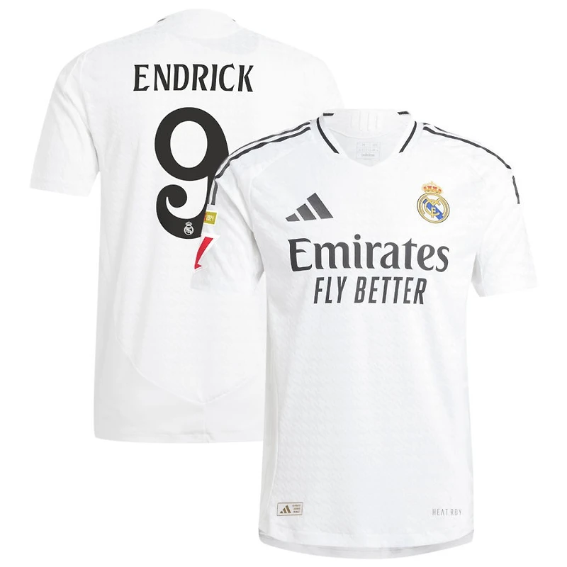 Endrick Endrick Men's adidas  White Real Madrid 2024/25 Home Authentic Custom Jersey