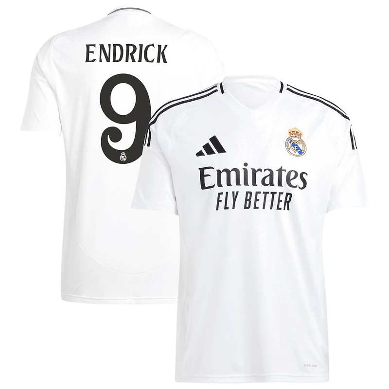 Endrick Endrick Men's adidas  White Real Madrid 2024/25 Home Replica Custom Jersey