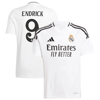 Endrick Endrick Youth adidas White Real Madrid 2024/25 Home Replica Custom Jersey