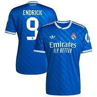 Endrick Endrick Men's adidas  Blue Real Madrid 2025/26 Third Replica Custom Jersey