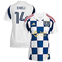 Emeka Eneli Women's adidas  White Real Salt Lake 2025 Grid City Replica Custom Jersey