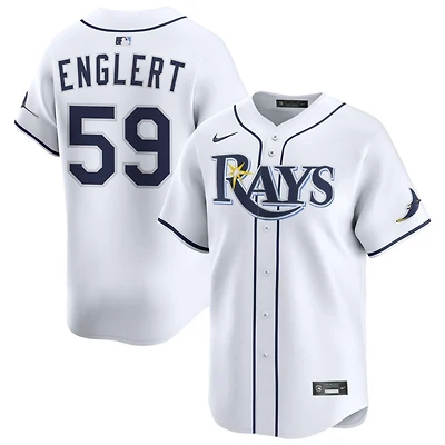 Mason Englert Youth Nike White Tampa Bay Rays Home Limited Custom Jersey