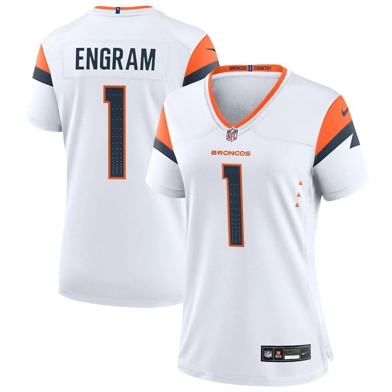 Evan Engram Women's Nike White Denver Broncos Mile High Collection Custom Game Jersey
