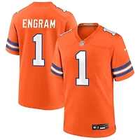 Evan Engram Men's Nike Orange Denver Broncos Mile High Collection 1977 Throwback Custom Game Jersey