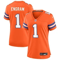 Evan Engram Women's Nike Orange Denver Broncos Mile High Collection 1977 Throwback Custom Game Jersey