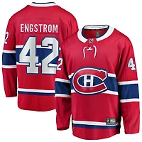 Adam Engstrom Men's Fanatics Red Montreal Canadiens Home Breakaway Custom Jersey