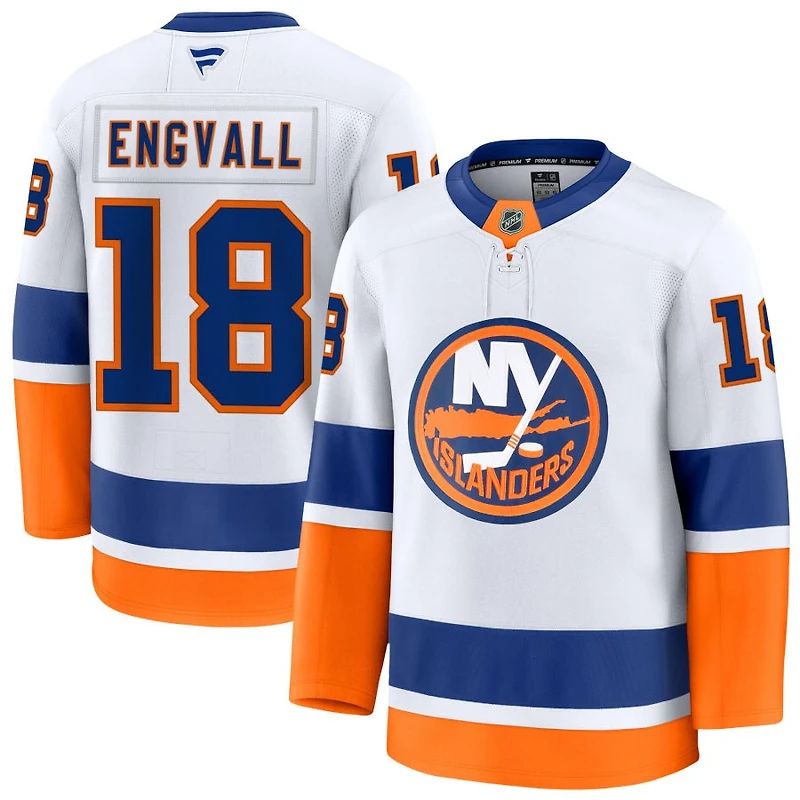 Pierre Engvall Men's Fanatics White New York Islanders Away Premium Custom Jersey